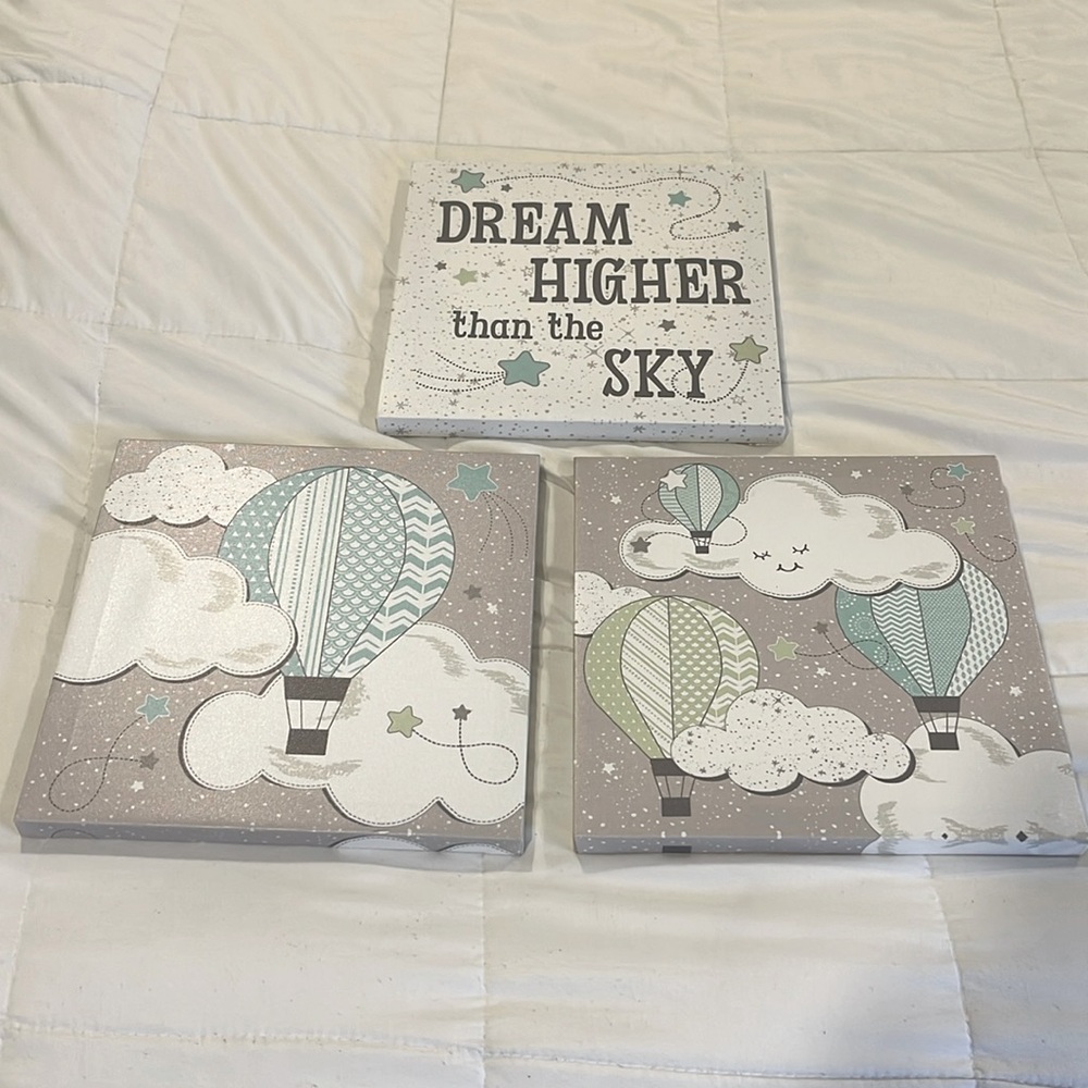 Hot Air Balloon Wall Decor for Nursery